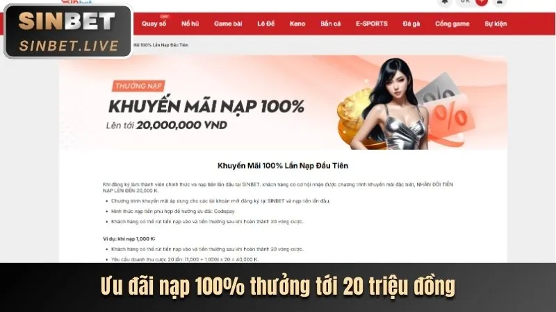 Hình ảnh các chương trình khuyến mãi và ưu đãi hấp dẫn tại 55vin